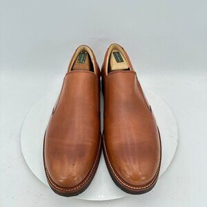 Samuel Hubbard Frequent Traveler Men Size 11 Whiskey Tan Leather Slip On Shoes